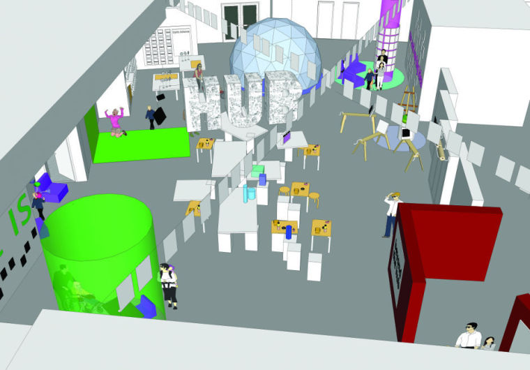 The planned HUB at Mesa's i.d.e.a. Museum